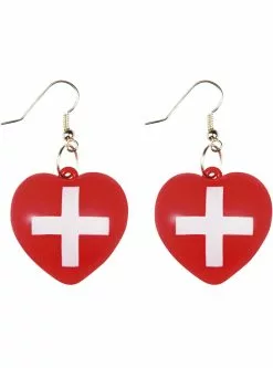 Boucles D?oreilles C?ur Infirmière Femme