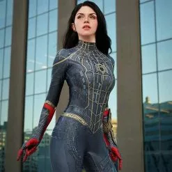 Cosplay Vêtements Boutique 15 Costume Spiderman Black & Gold Femme No Way Home